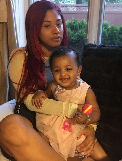 Hennessy Carolina with her niece Kulture (Cardi B's daughter).
